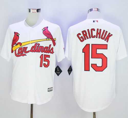 St. Louis Cardinals #15 Randal Grichuk White New Cool Base Stitched MLB Jersey,We sell and wholesale St. Louis Cardinals #15 Randal Grichuk White New Cool Base Stitched MLB Jersey on line form chian!